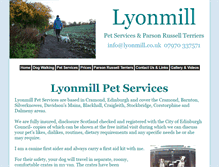 Tablet Screenshot of lyonmill.co.uk